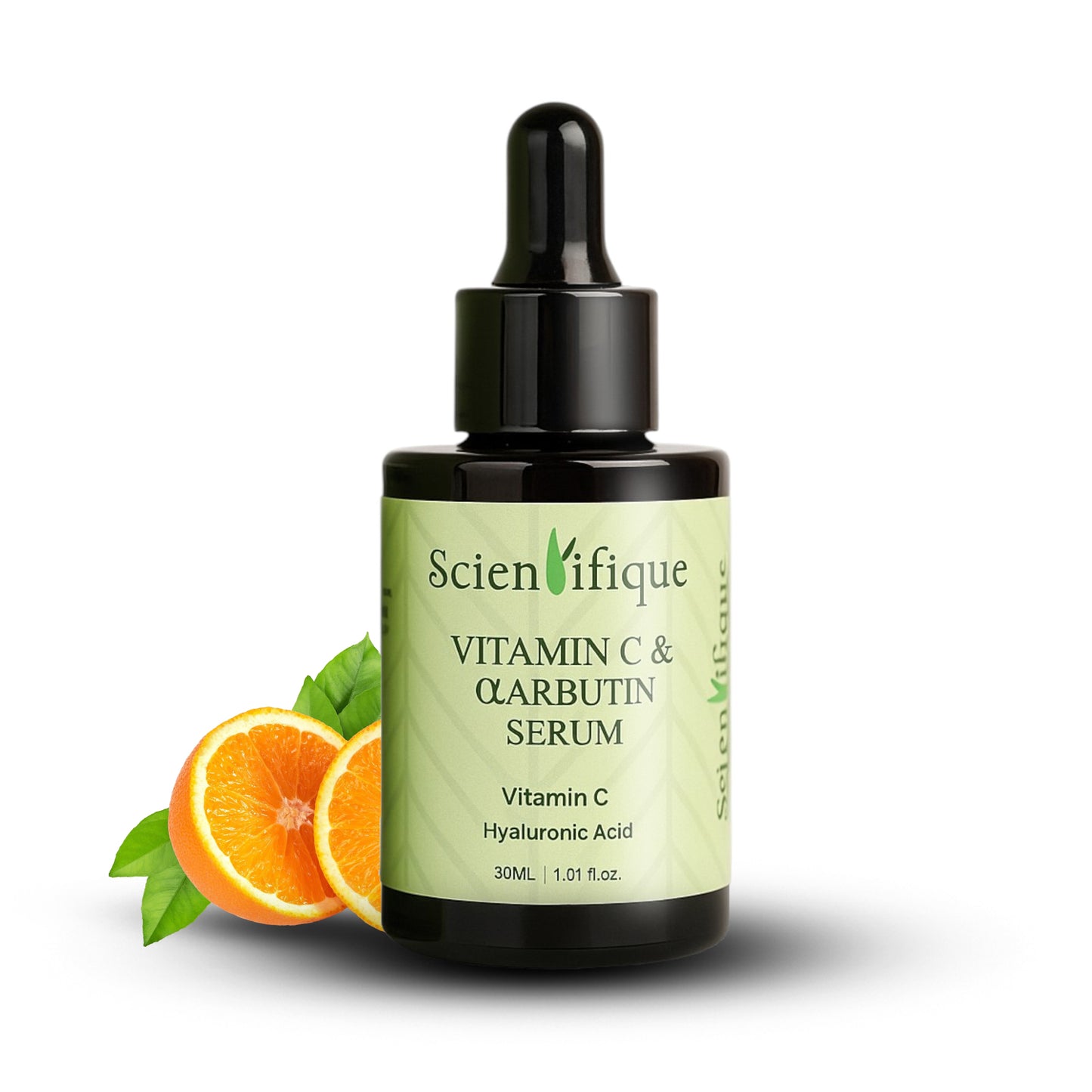 SCIENTIFIQUE Vitamin C & Arbutin Face Serum with Niacinamide – Brightening, Anti-Aging | Reduces Dark Spots, Fine Lines & Pigmentation | 30ml