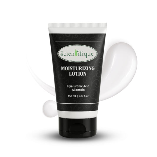 SCIENTIFIQUE Moisturizing Lotion with Vitamin E, Allantoin & Hyaluronic Acid  – Deep Hydration, Soothing & Anti-Aging Face & Body Moisturizer – 150ml